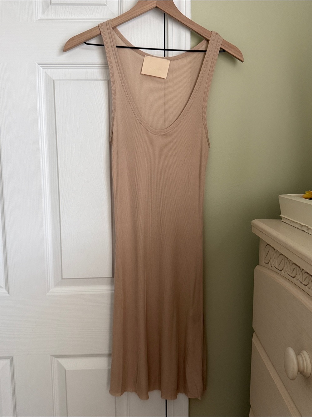 Loyd/Ford Ribbed Knit Sheer Slip Layering Dress Size 2